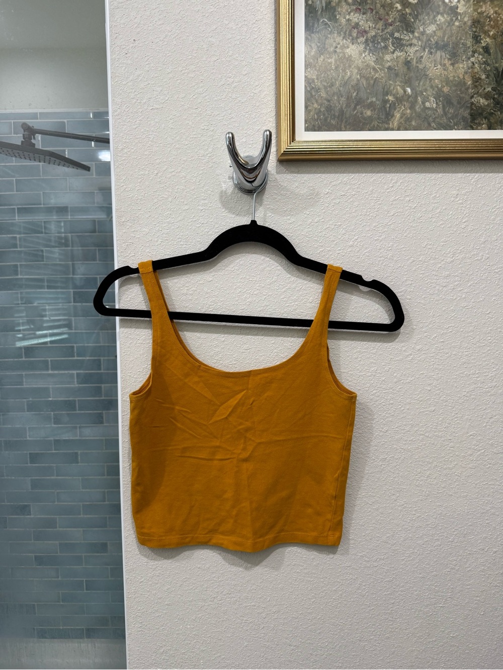 NWOT Forever 21 Mustard Square-Neck Crop Tank - Women
